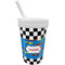 Checkers & Racecars Sippy Cup with Straw (Personalized)