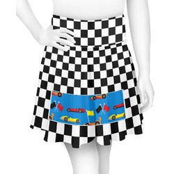 Checkers & Racecars Skater Skirt