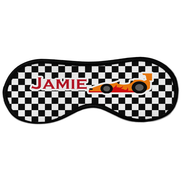 Custom Checkers & Racecars Sleeping Eye Masks - Large (Personalized)