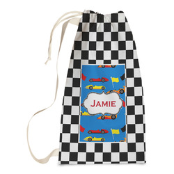 Checkers & Racecars Laundry Bags - Small (Personalized)