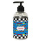 Checkers & Racecars Plastic Soap / Lotion Dispenser (8 oz - Small - Black) (Personalized)
