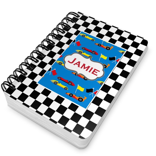 Checkers & Racecars Spiral Journal 5 x 7 - Main