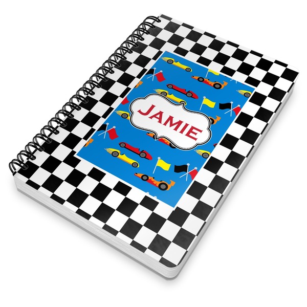 Checkers & Racecars Spiral Journal 7 x 10 - Main