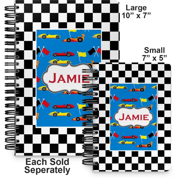 Checkers & Racecars Spiral Journal - Comparison