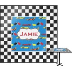 Checkers & Racecars Square Table Top (Personalized)