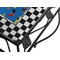Checkers & Racecars Square Trivet - Detail