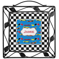 Checkers & Racecars Square Trivet (Personalized)