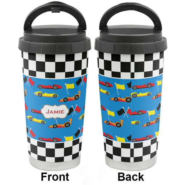 Checkers & Racecars Stainless Steel Travel Cup - Apvl