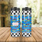 Checkers & Racecars Stainless Steel Tumbler - Lifestyle