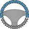 Checkers & Racecars Steering Wheel Cover
