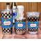 Checkers & Racecars Stemless Wine Tumbler - Full Print - In Context