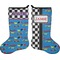 Checkers & Racecars Holiday Stocking - Double-Sided - Neoprene (Personalized)