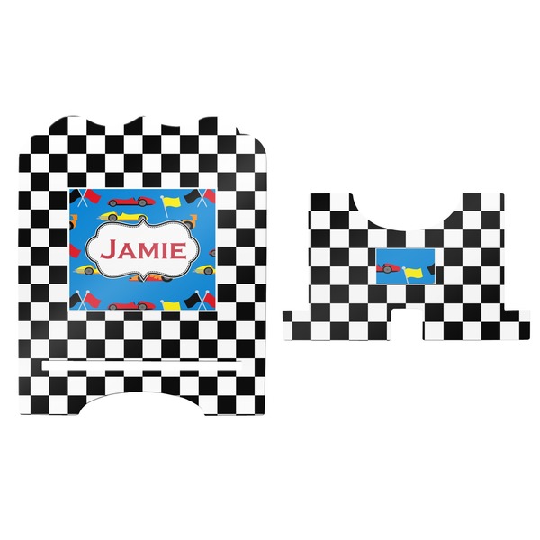 Checkers & Racecars Stylized Tablet Stand - Apvl