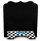 Checkers & Racecars Stylized Tablet Stand - Back