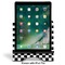 Checkers & Racecars Stylized Tablet Stand - Front with ipad