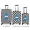 Checkers & Racecars Suitcase Set 1 - APPROVAL