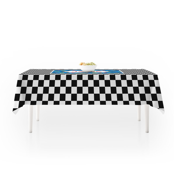 Checkers & Racecars Tablecloths (58"x102") - MAIN