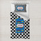Checkers & Racecars Toddler Bedding