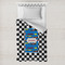 Checkers & Racecars Toddler Duvet Cover Only