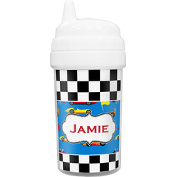 Checkers & Racecars Sippy Cup (Personalized)