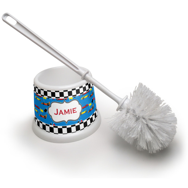 Custom Checkers & Racecars Toilet Brush (Personalized)