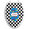 Checkers & Racecars Toilet Seat Decal Elongated