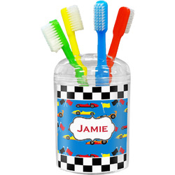 Checkers & Racecars Toothbrush Holder (Personalized)