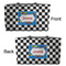 Checkers & Racecars Tote w/Black Handles - Front & Back Views