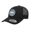Checkers & Racecars Trucker Hat - Black (Personalized)
