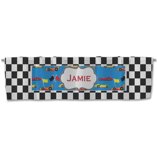 Checkers & Racecars Valance - Front