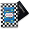 Checkers & Racecars Vinyl Passport Holder - Front