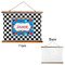 Checkers & Racecars Wall Hanging Tapestry - Landscape - APPROVAL