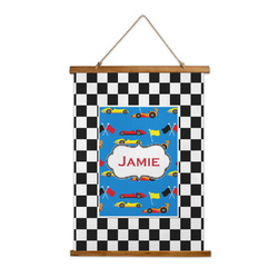 Checkers & Racecars Wall Hanging Tapestry (Personalized)