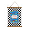 Checkers & Racecars Wall Hanging Tapestry - Tall (Personalized)