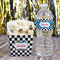 Checkers & Racecars Water Bottle Label - w/ Favor Box