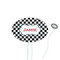 Checkers & Racecars Oval Plastic Stir Sticks (Personalized)
