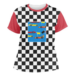 Checkers & Racecars Women's Crew T-Shirt - X Large