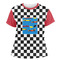 Checkers & Racecars Womens Crew Neck T Shirt - Main