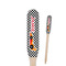 Checkers & Racecars Wooden Food Pick - Paddle - Closeup