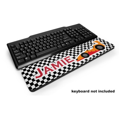 Checkers & Racecars Keyboard Wrist Rest (Personalized)