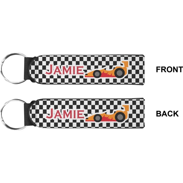 Checkers & Racecars Wristlet (Front + Back)