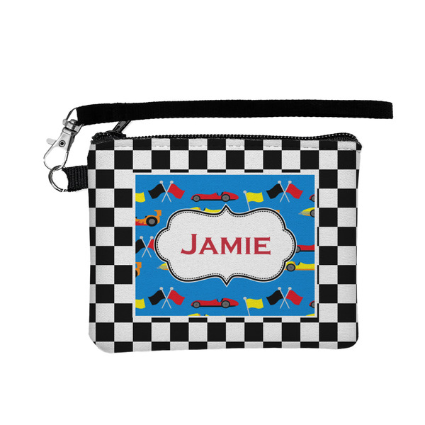 Custom Checkers & Racecars Wristlet ID Case w/ Name or Text