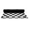 Checkers & Racecars Yoga Mat Rolled up Black Rubber Backing