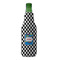 Checkers & Racecars Zipper Bottle Cooler - FRONT (bottle)
