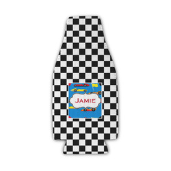 Checkers & Racecars Zipper Bottle Cooler (Personalized)