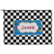 Checkers & Racecars Zipper Pouch Large (Front)