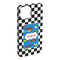 Checkers & Racecars iPhone 15 Plus Case - Angle