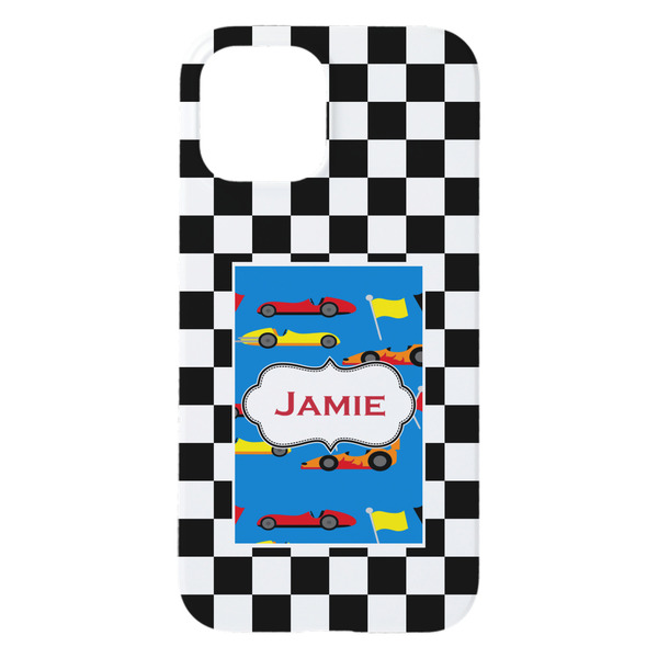 Checkers & Racecars iPhone 15 Pro Max Case - Back