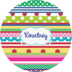 Ribbons Multipurpose Round Labels - 1" (Personalized)