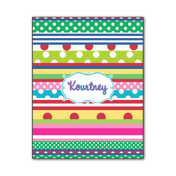 Custom Ribbons Wood Print - 11x14 (Personalized)
